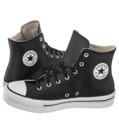 Converse CTAS Eva Lift Hi Black/Natural Ivory/White A02485C (CO573-b) bateliai