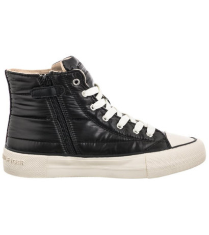 Tommy Hilfiger High Top Lace-Up- Sneaker Black T3A9-32290-1437999 (TH535-a) bateliai