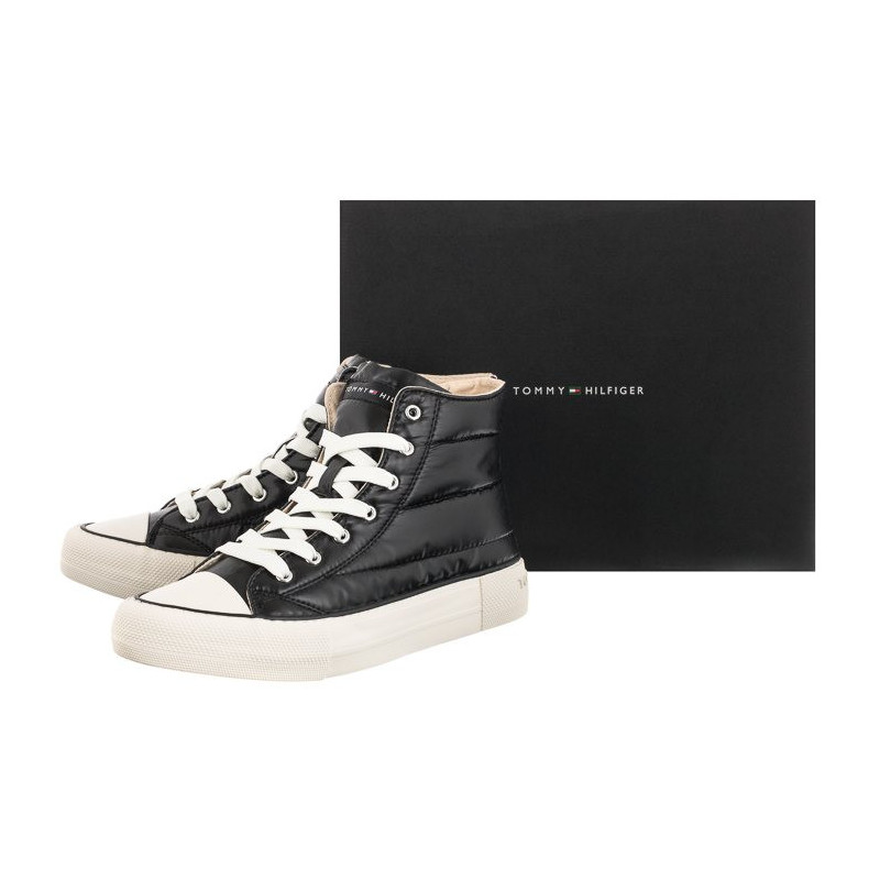 Tommy Hilfiger High Top Lace-Up- Sneaker Black T3A9-32290-1437999 (TH535-a) apavi