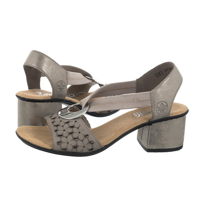 Rieker Białe 64677-64 Beige (RI12-b) bateliai