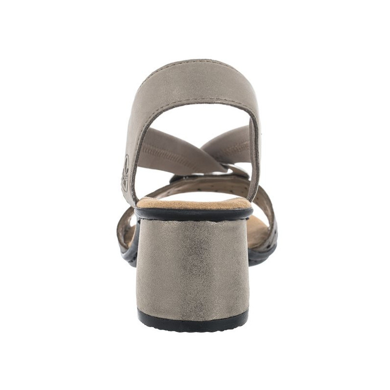 Rieker Białe 64677-64 Beige (RI12-b) kurpes