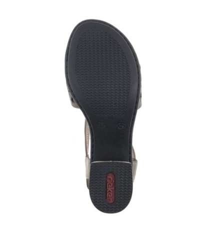 Rieker Białe 64677-64 Beige (RI12-b) kurpes