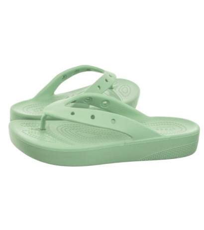 Crocs Classic Platform Flip W Jade Stone 207714-3UG (CR238-d) apavi