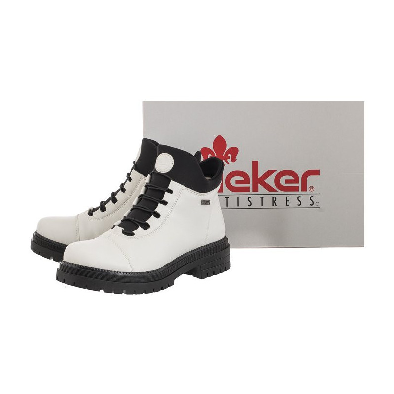 Rieker Białe Y3163-80 White (RI39-a) kurpes