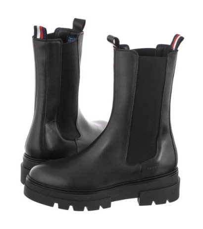Tommy Hilfiger Monochromatic Chelsea Boot FW0FW06730 Black (TH537-a) shoes