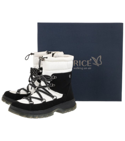 Caprice Czarne/Białe 9-26230-29 061 Black/White (CP340-b) zābaki