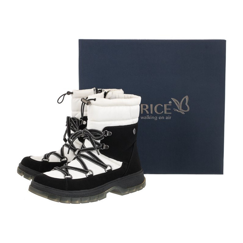 Caprice Czarne/Białe 9-26230-29 061 Black/White (CP340-b) zābaki