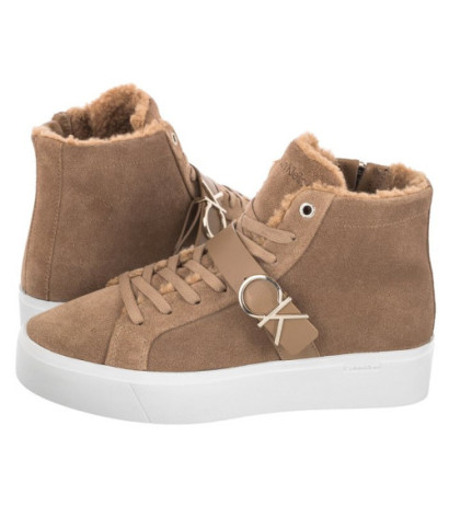 Calvin Klein Flatform Cup High Top CK Hw-S Wl HW0HW01334 GEZ Safari Canvas (CK170-a) kurpes