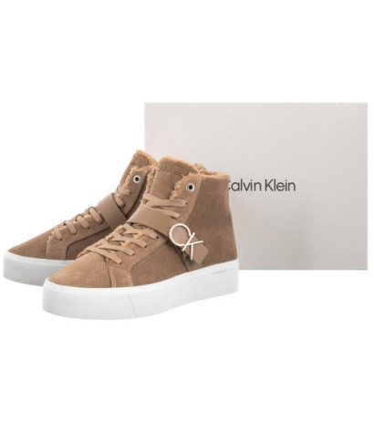Calvin Klein Flatform Cup High Top CK Hw-S Wl HW0HW01334 GEZ Safari Canvas (CK170-a) kingad