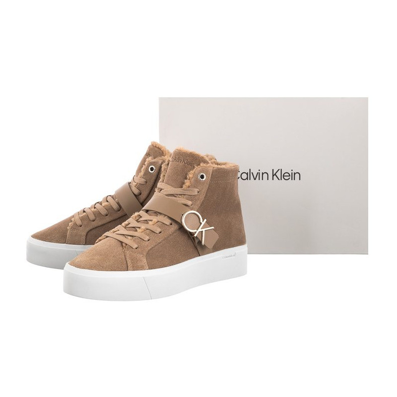 Calvin Klein Flatform Cup High Top CK Hw-S Wl HW0HW01334 GEZ Safari Canvas (CK170-a) kurpes