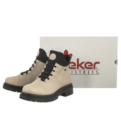 Rieker Beżowe Y3163-60 Beige (RI39-b) kurpes