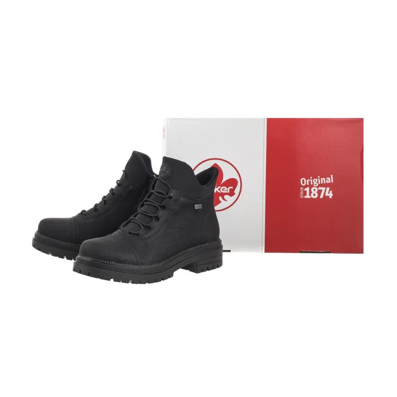 Rieker Czarne Y3163-00 Black (RI39-c) kurpes