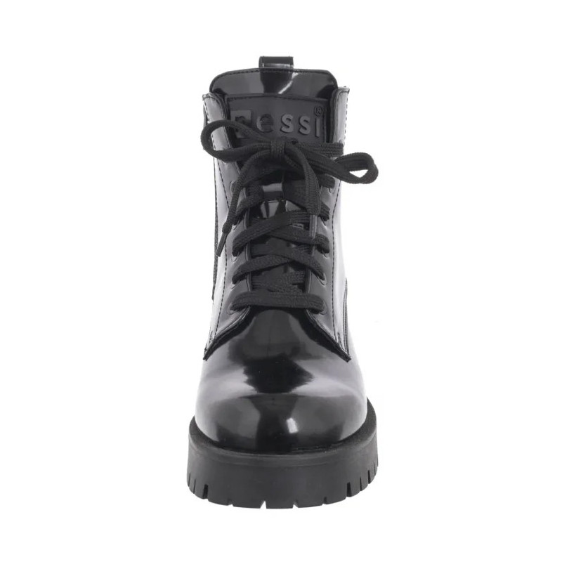 Nessi Czarne Lakierowane 22345 FL (NE296-e) kurpes