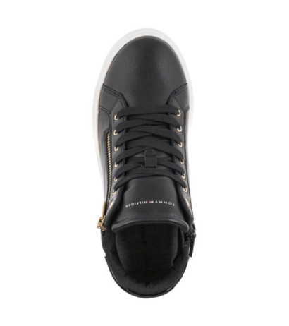 Tommy Hilfiger High Top Lace-Up Sneaker T3A9-32317-1434 999 Black (TH541-a) shoes
