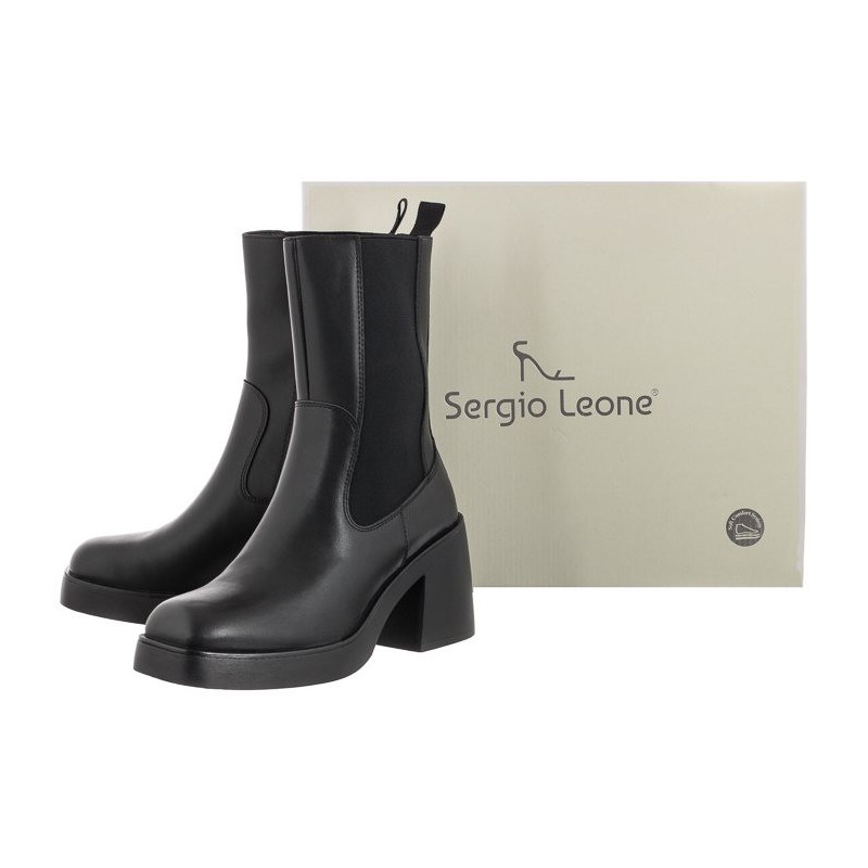 Sergio Leone Czarne KZ 211 (SL467-a) kurpes