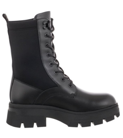 Calvin Klein Chunky Combat Laceup Zip YW0YW00740 Black (CK181-a) batai