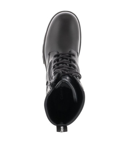 Calvin Klein Chunky Combat Laceup Zip YW0YW00740 Black (CK181-a) batai