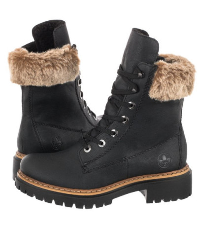 Rieker Czarne 72630-00 (RI68-a) kurpes