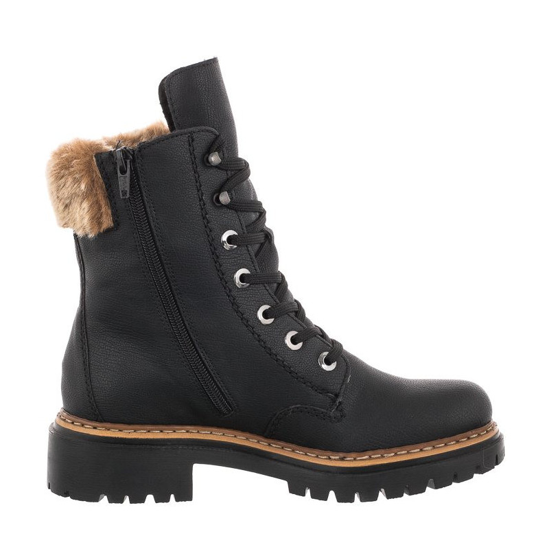 Rieker Czarne 72630-00 (RI68-a) batai