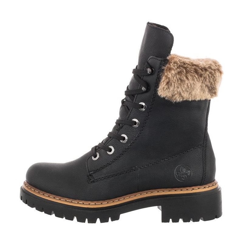 Rieker Czarne 72630-00 (RI68-a) kurpes