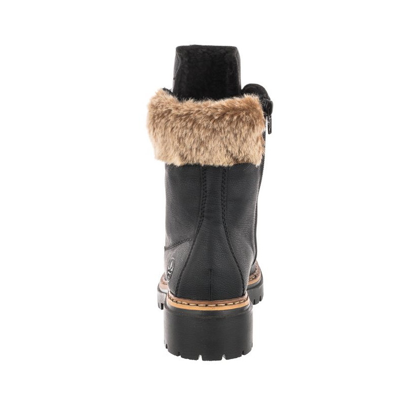 Rieker Czarne 72630-00 (RI68-a) kurpes