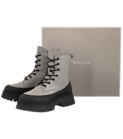 Tamaris Szare 1-25230-39 208 GreyLea./Blk (TM419-a) shoes