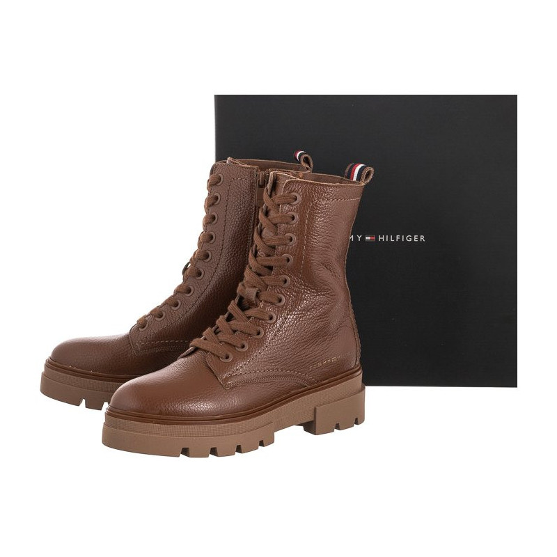 Tommy Hilfiger Monochromatic Lace Up Boot FW0FW06732 GVI (TH586-b) shoes