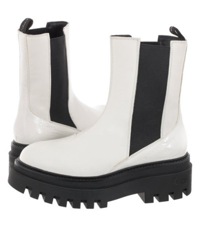 Calvin Klein Flatform Chelsea Boot YW0YW00850 YBR White (CK192-a) kurpes