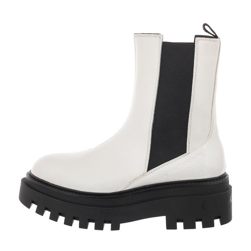 Calvin Klein Flatform Chelsea Boot YW0YW00850 YBR White (CK192-a) batai