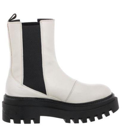 Calvin Klein Flatform Chelsea Boot YW0YW00850 YBR White (CK192-a) kurpes