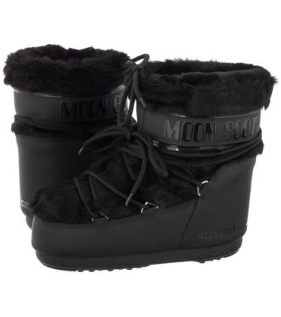 Moon Boot Icon Low Faux Fur Black 1409390 N001 (MB57-a) kurpes