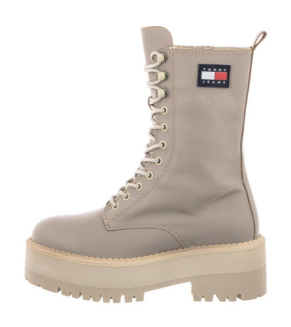 Tommy Hilfiger Tommy Jeans Flatform Padded Boot EN0EN01954 PKF Crushed Pebble (TH636-a) zābaki