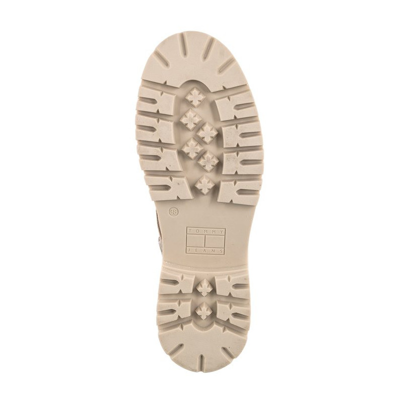 Tommy Hilfiger Tommy Jeans Flatform Padded Boot EN0EN01954 PKF Crushed Pebble (TH636-a) zābaki