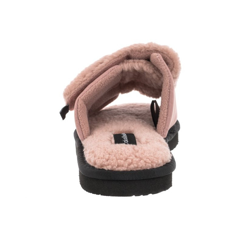 Calvin Klein Home Slide Velcro Shearling YW0YW00861 0J0 Adobe Rose (CK217-a) Sieviešu apavi/Flip Flops