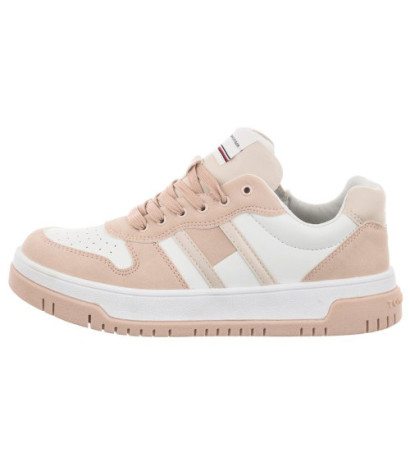 Tommy Hilfiger Flag Low Cut Lace-Up Sneaker Pink/White T3A9-32719-1467 X054 (TH670-a) sports Shoes