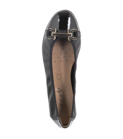 Caprice Czarne 9-22172-20 026 Black Nappa (CP357-a) ballerinas