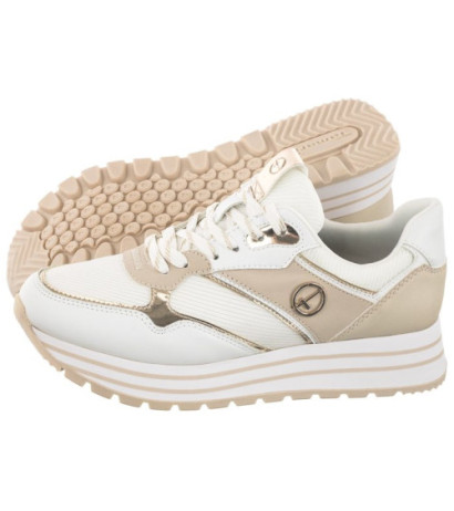 Tamaris Białe 1-23706-20 193 Wht/Lt Gold (TM423-b) sporta apavi