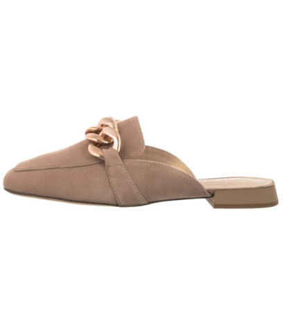Caprice Beżowe 9-27104-20 317 Bark Suede (CP359-a) Sieviešu apavi/Flip Flops