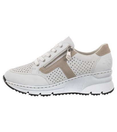 Rieker Białe/Beżowe N6304-80 (RI77-a) sporta apavi