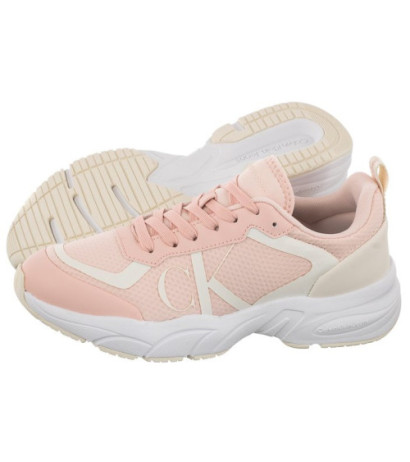 Calvin Klein Retro Tennis Over Mesh Wn Peach Blush/Creamy White YW0YW00946 0JV (CK252-a) sporta apavi