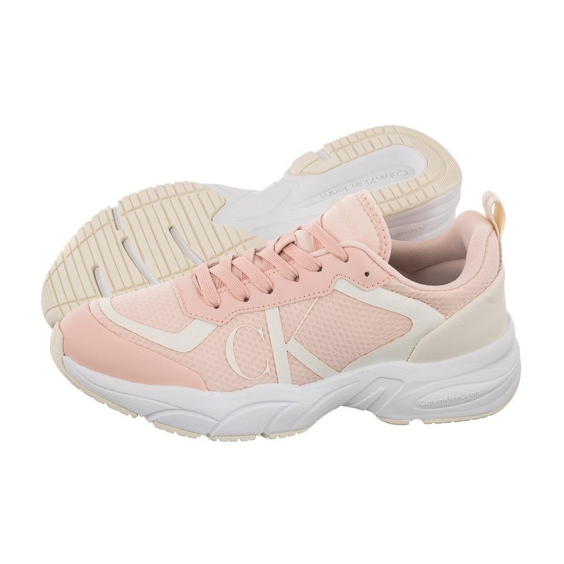 Calvin Klein Retro Tennis Over Mesh Wn Peach Blush/Creamy White YW0YW00946 0JV (CK252-a) sporta apavi