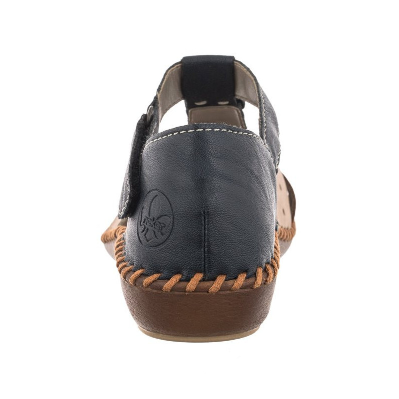 Rieker Granatowe M1655-14 (RI80-a) sandals