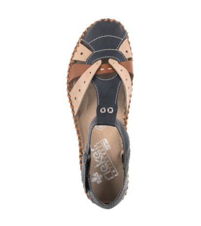 Rieker Granatowe M1655-14 (RI80-a) sandals