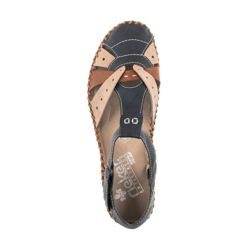 Rieker Granatowe M1655-14 (RI80-a) sandalai