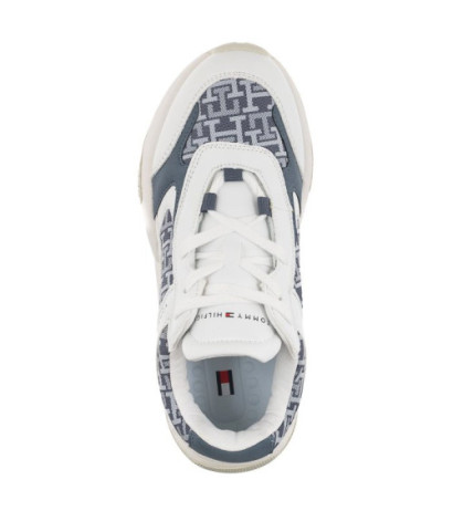 Tommy Hilfiger Low Cut Lace-Up Sneaker White/Denim T3A9-32742-1470 X448 (TH743-a) sportiniai bateliai