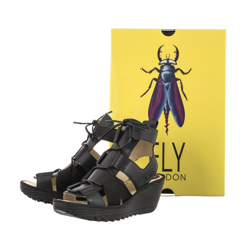 FLY London Yaca Mousse Black P501413000 (FL380-a) shoes