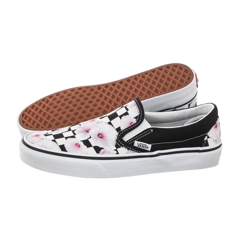 Vans Classic Slip-O Hibiscus Check Black VN0A5JLXBM81 (VA398-a) sneakers