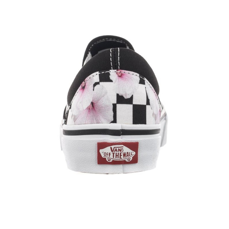 Vans Classic Slip-O Hibiscus Check Black VN0A5JLXBM81 (VA398-a) kurpes