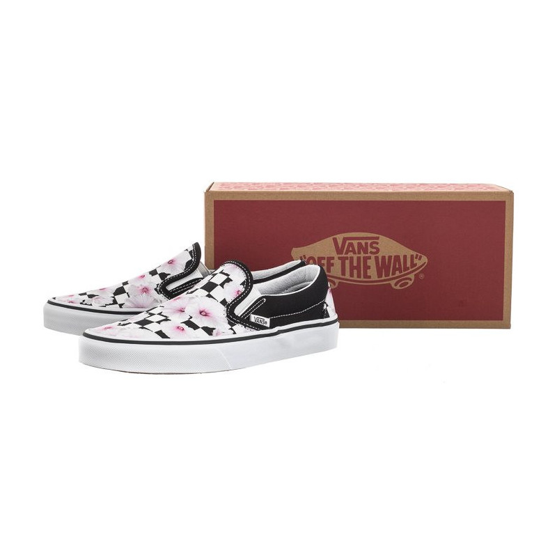 Vans Classic Slip-O Hibiscus Check Black VN0A5JLXBM81 (VA398-a) kurpes