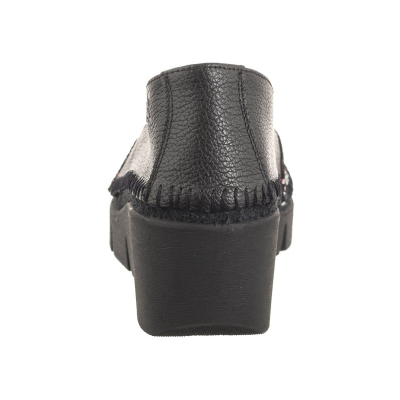 Maciejka Czarne + Kwiaty 5814A-20/00-1 (MA1009-c) batai